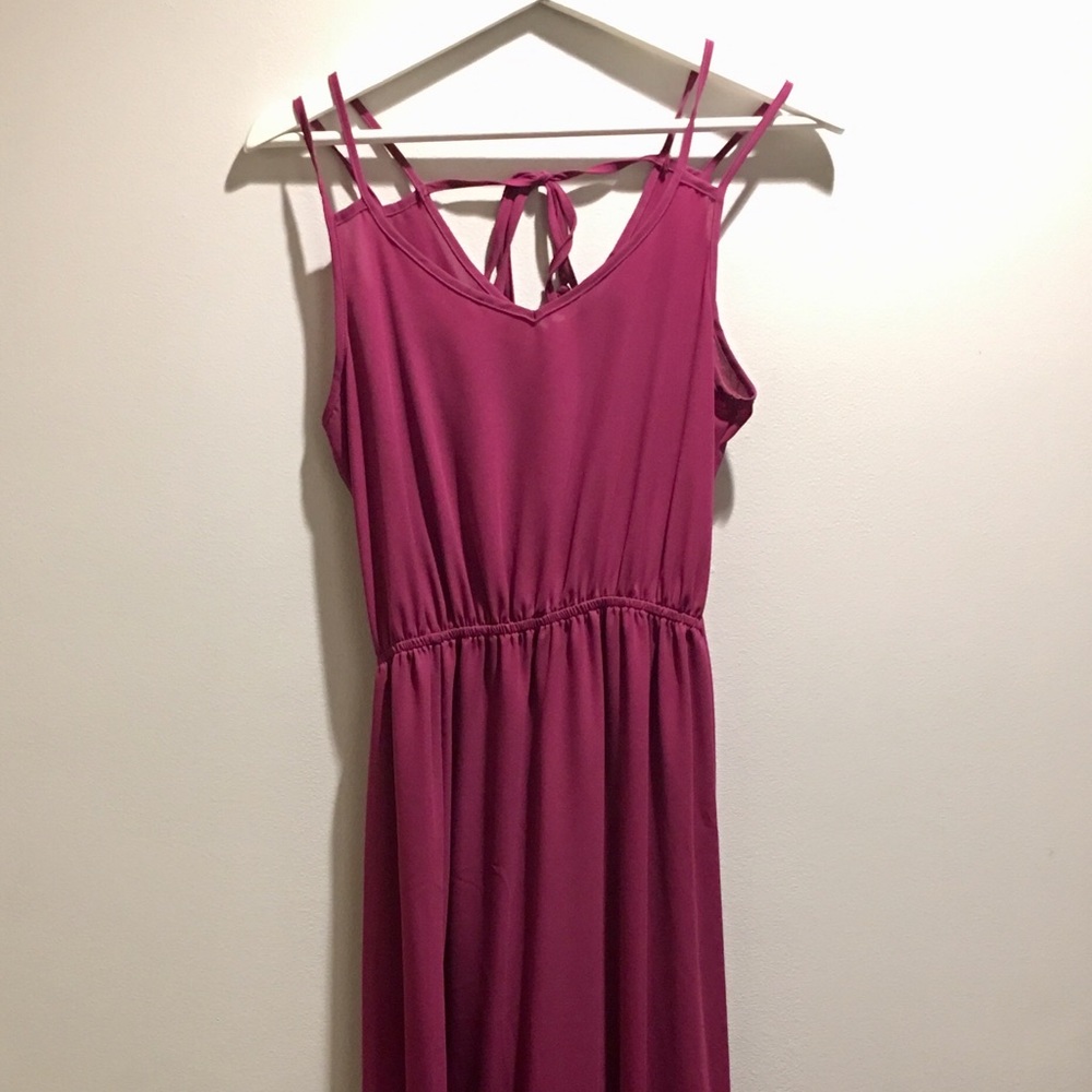 Fuchsia maxi dress